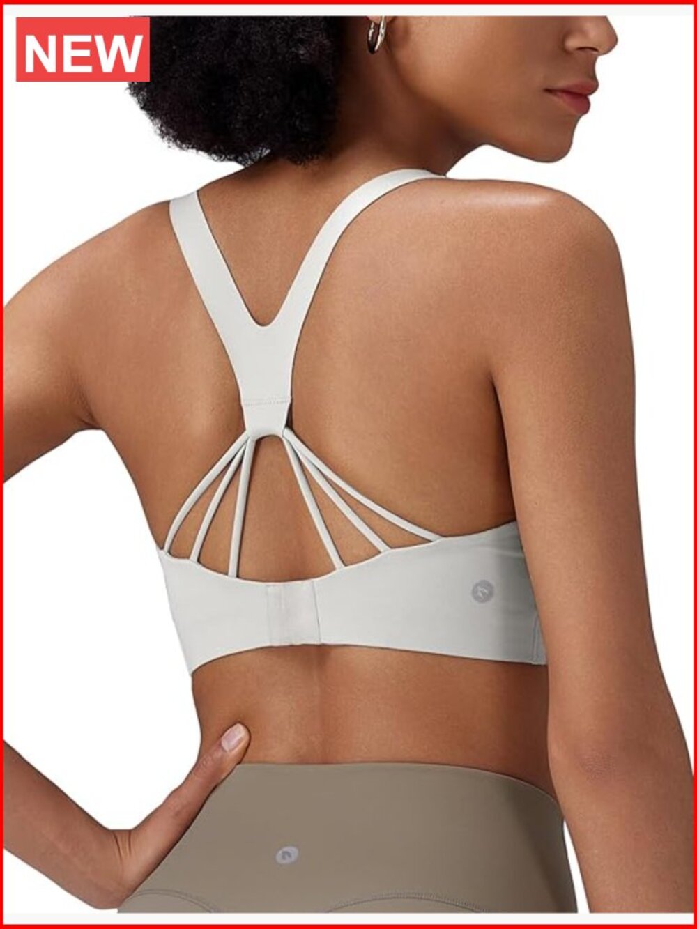 High Impact Sports Bra, Adjustable Racerback, Padded Molded Cup, Wirefree